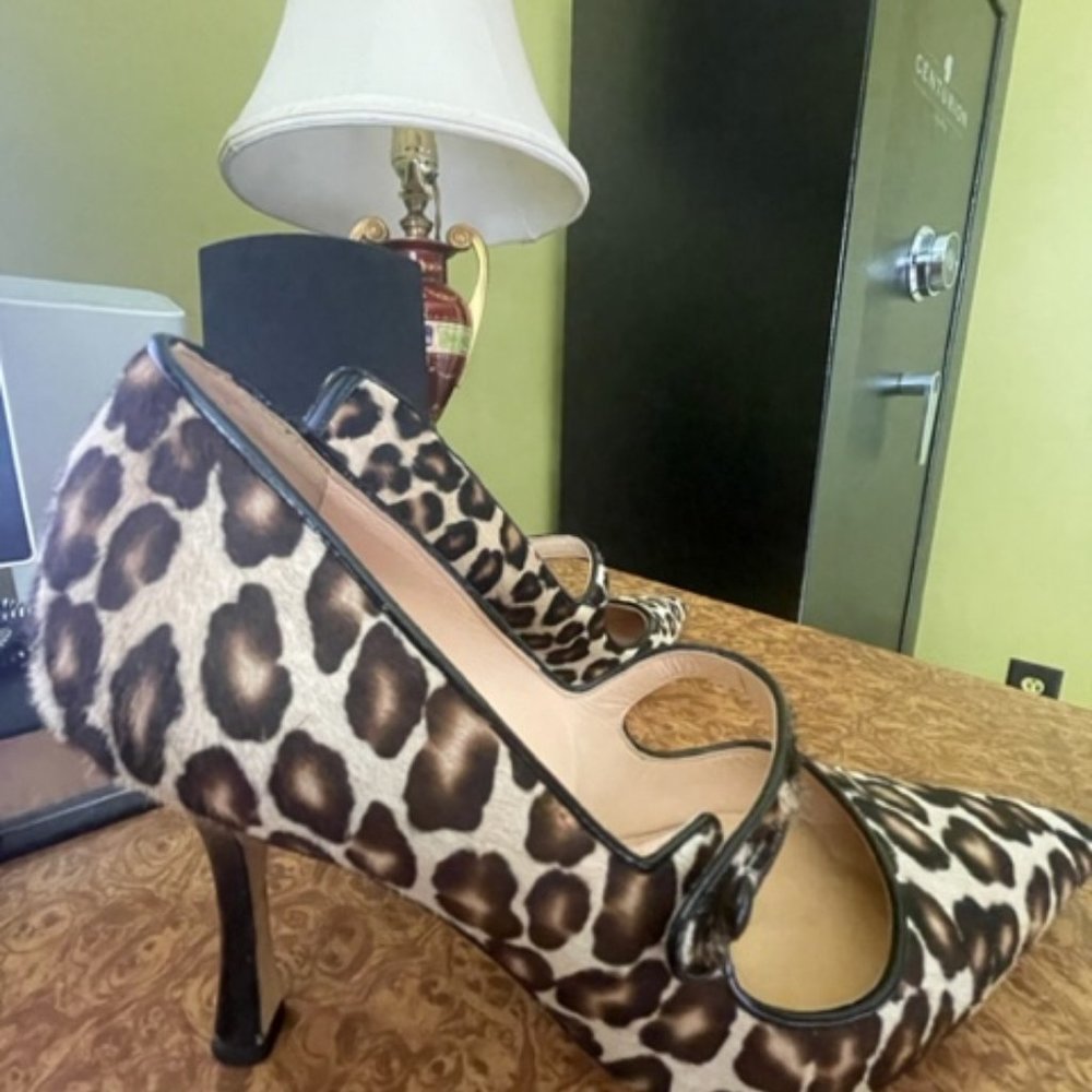 Manolo Blahnik Shoes | Manolo Blahnik  Pony Hair Cheeta Print